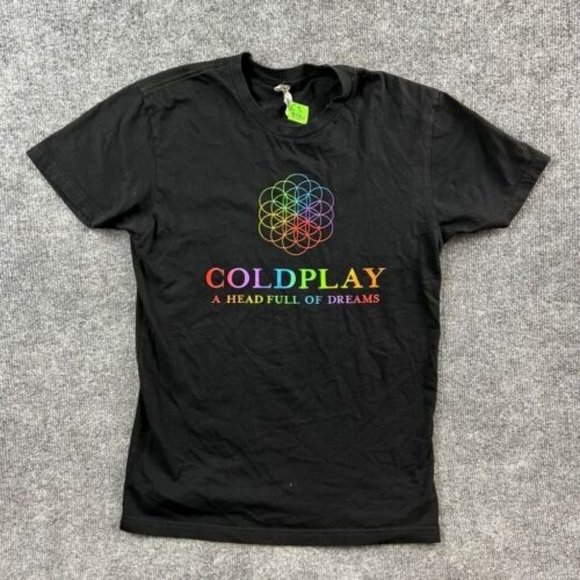 Next Level Apparel Other - Coldplay Shirt Adult Small A Head Full of Dreams Tour 2016 Casual Black Mens